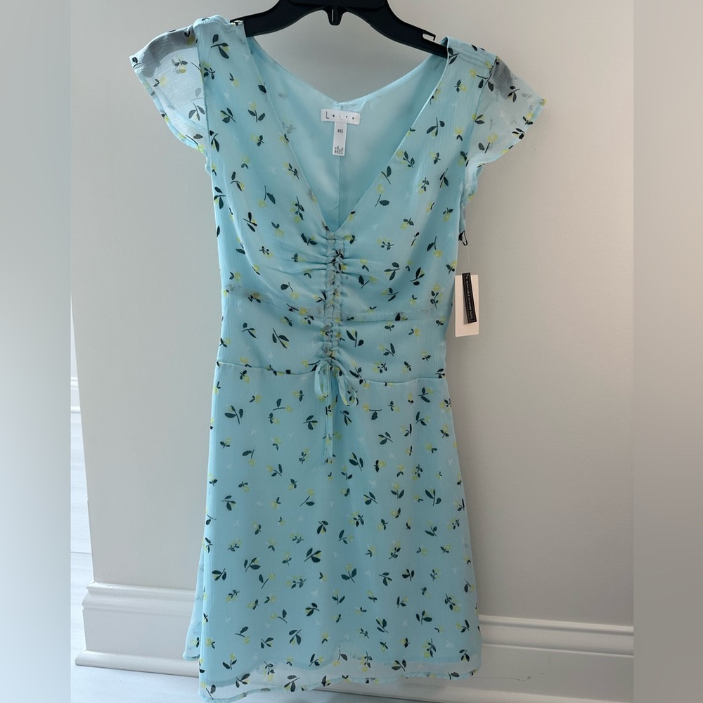 Leith Blue Glow Nina Floral Dress